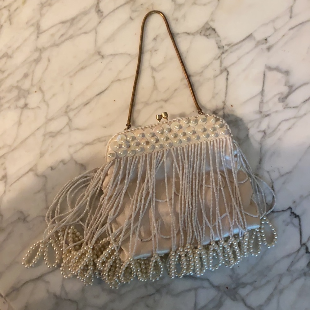 Antique hand beaded purse - Picture 4 of 4
